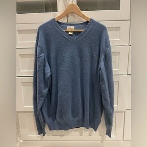 Vintage LL Bean Cashmere V Neck Sweater